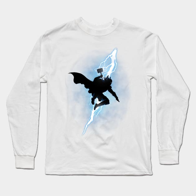 The Thunder God Returns Long Sleeve T-Shirt by SixEyedMonster